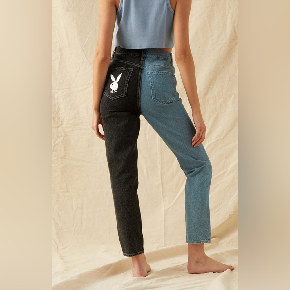 PacSun X Playboy two-toned denim jeans